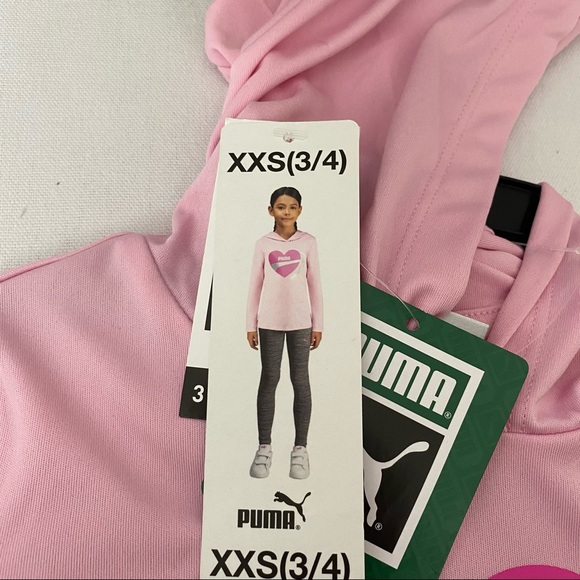 Puma girls 3 piece long sleeve hooded-shirt-pants - Picture 5 of 6